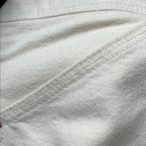 Theory wide leg cream colored jeans - Picture 11 of 11